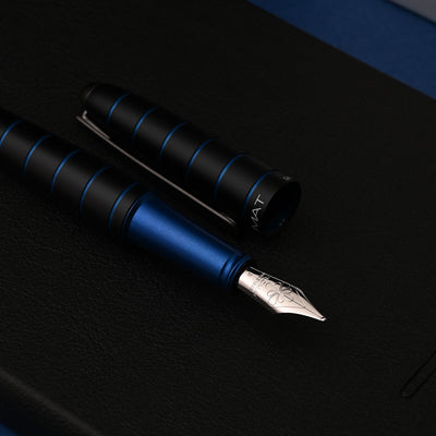Diplomat Elox Fountain Pen - Ring Black/Blue 7