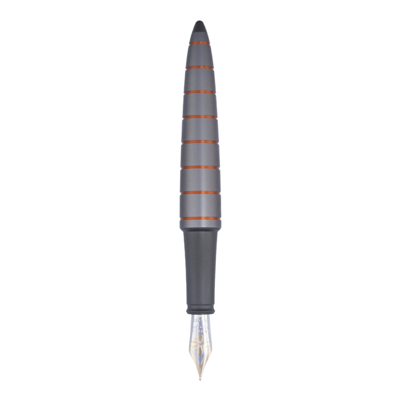 Diplomat Elox Fountain Pen - Ring Grey/Orange 4