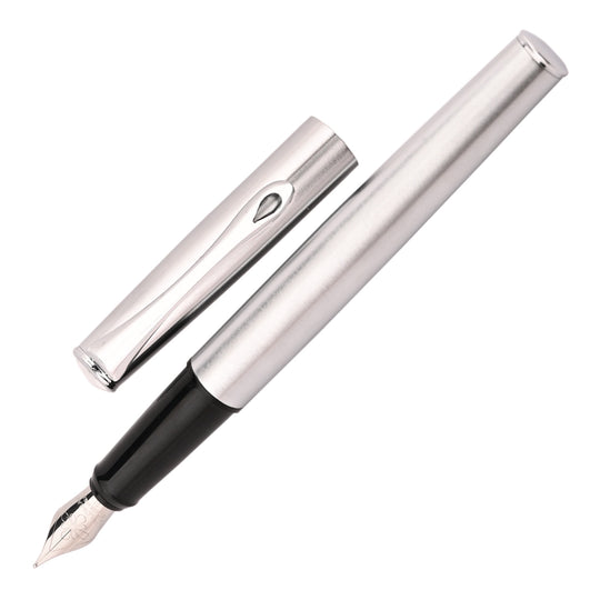 Diplomat Esteem Fountain Pen - Matt Chrome