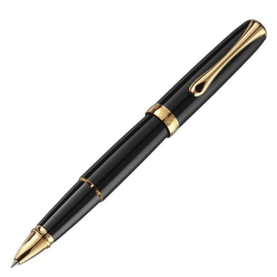 Diplomat Excellence A2 Roller Ball Pen, Black Lacquer GT