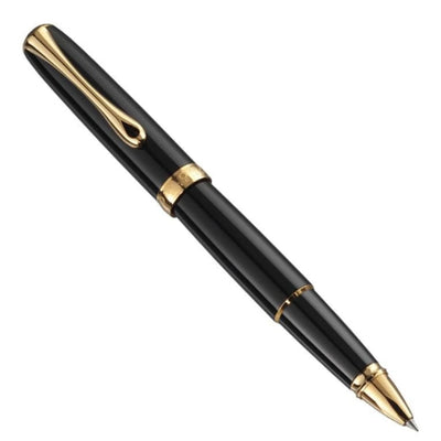 Diplomat Excellence A2 Roller Ball Pen, Black Lacquer GT