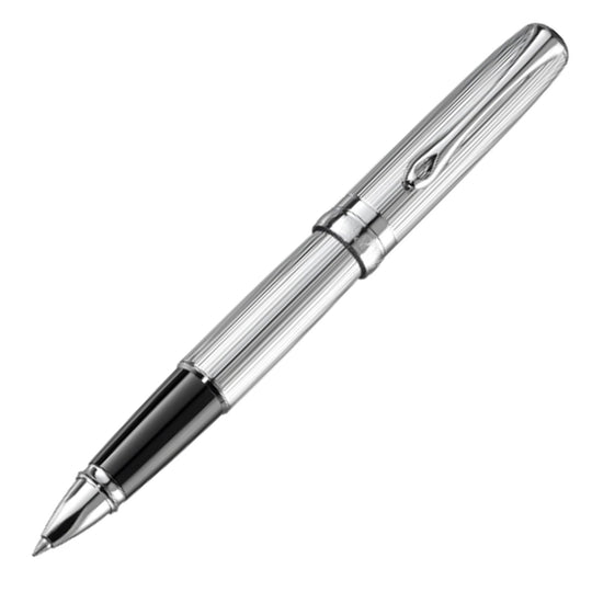 Diplomat Excellence A2 Roller Ball Pen, Guilloche Chrome