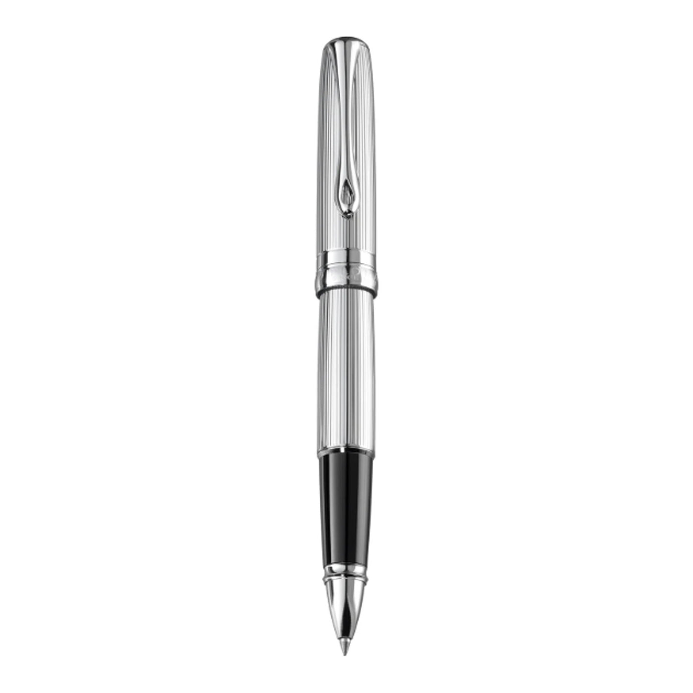 Diplomat Excellence A2 Roller Ball Pen, Guilloche Chrome