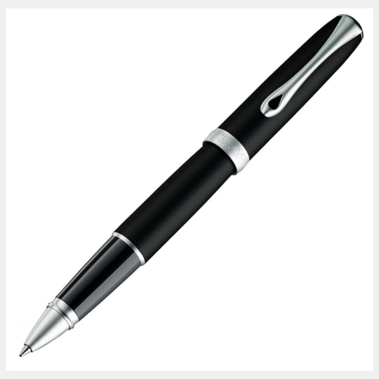 Diplomat Excellence A2 Roller Ball Pen, Lapis Black Matte Chrome