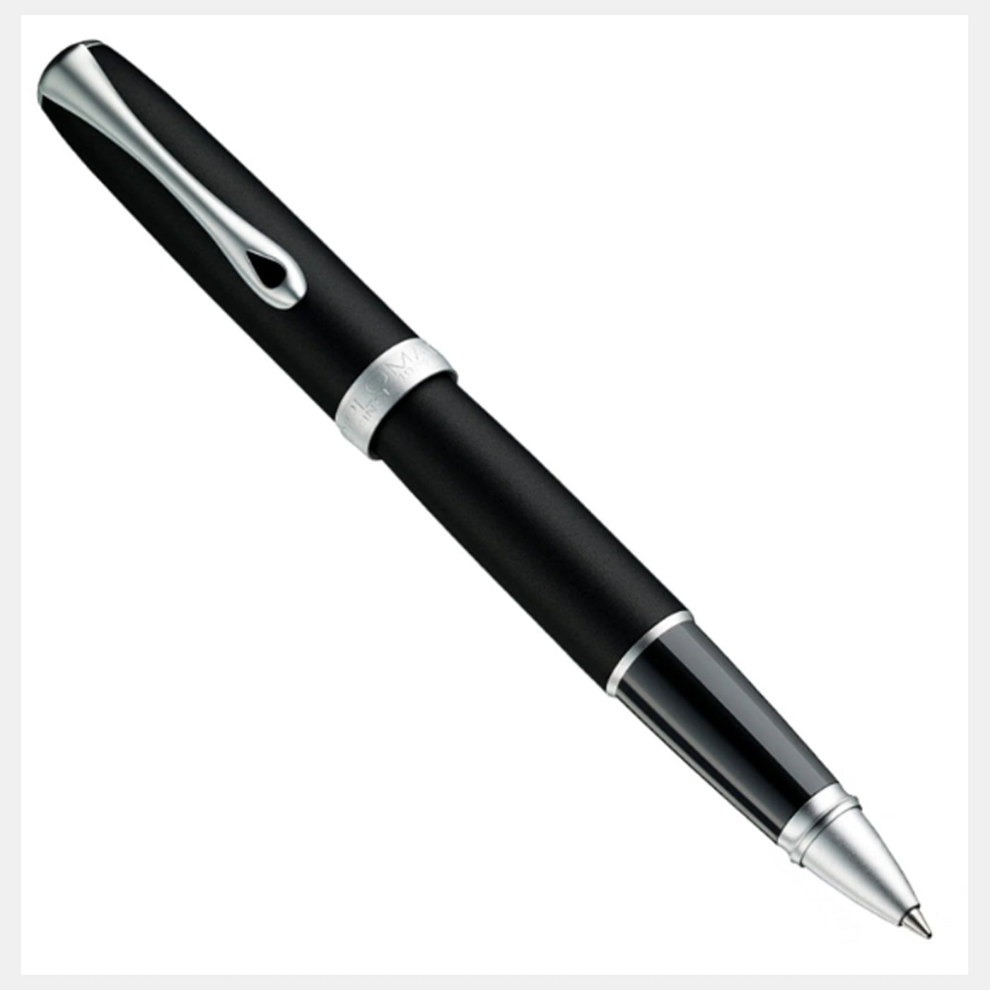 Diplomat Excellence A2 Roller Ball Pen, Lapis Black Matte Chrome