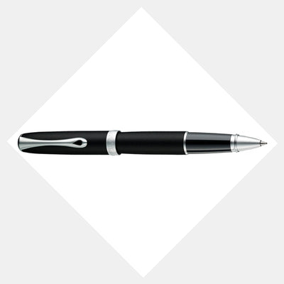 Diplomat Excellence A2 Roller Ball Pen, Lapis Black Matte Chrome