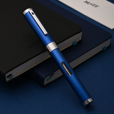 Diplomat Nexus Fountain Pen - Blue/Chrome 12