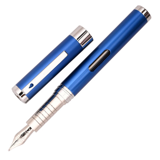 Diplomat Nexus Fountain Pen - Blue/Chrome