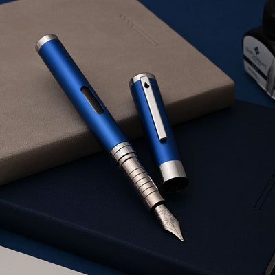 Diplomat Nexus Fountain Pen - Blue/Chrome 7