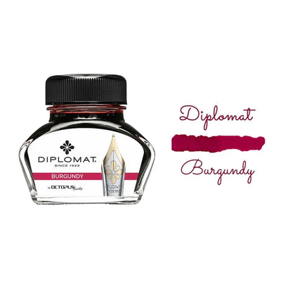 Diplomat Octopus Ink Bottle, Burgundy - 30ml 2