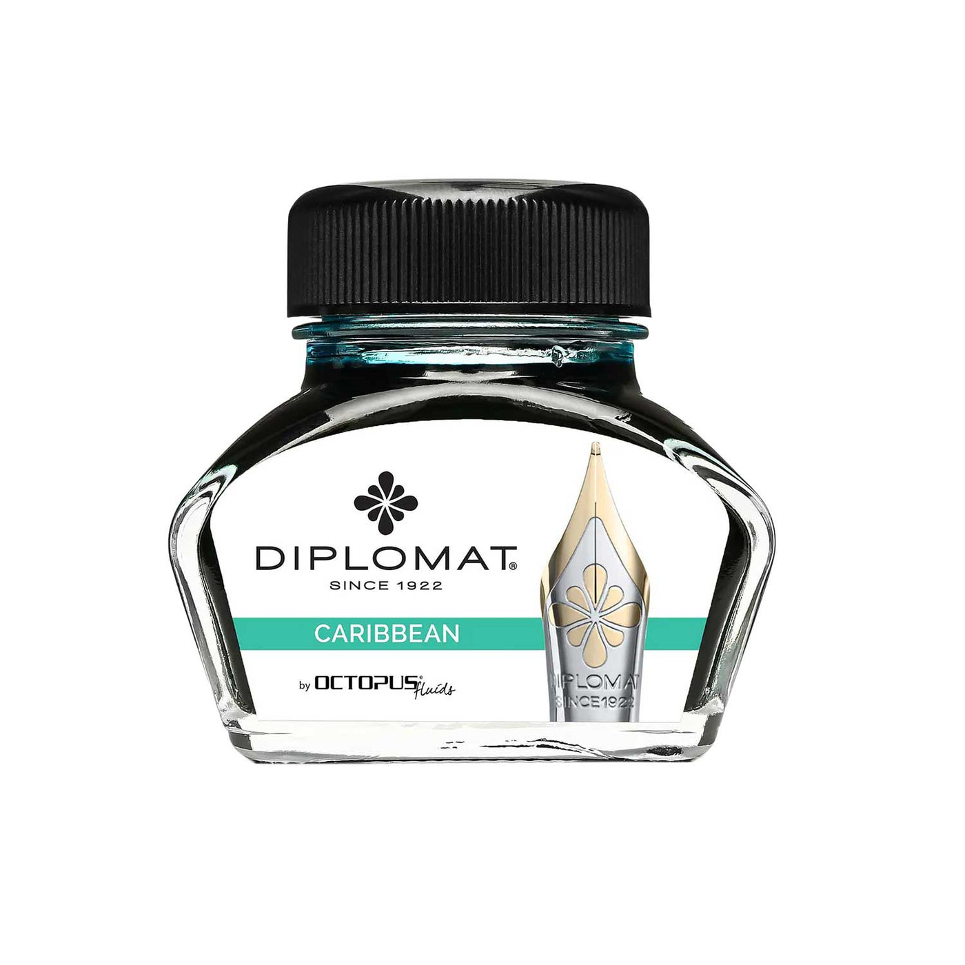 Diplomat Octopus Ink Bottle, Caribbean - 30ml 1