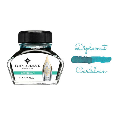 Diplomat Octopus Ink Bottle, Caribbean - 30ml 2