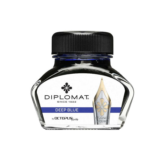 Diplomat Octopus Ink Bottle, Deep Blue - 30ml