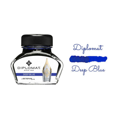 Diplomat Octopus Ink Bottle, Deep Blue - 30ml 2