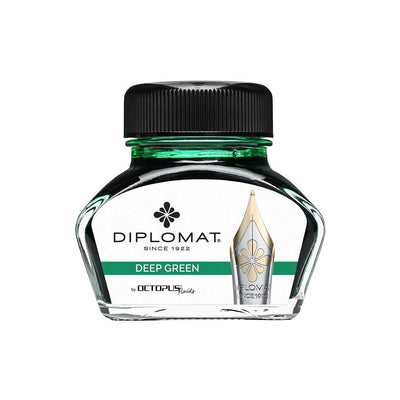 Diplomat Octopus Ink Bottle, Deep Green - 30ml 1