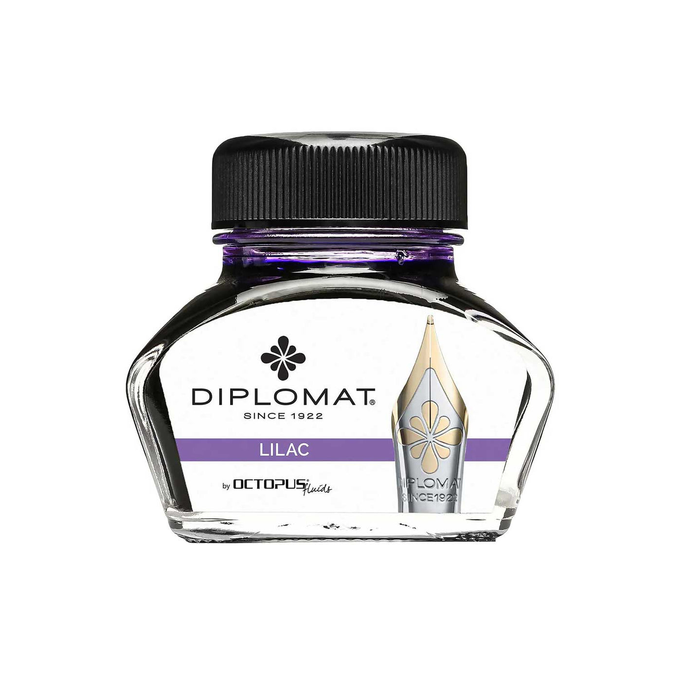 Diplomat Octopus Ink Bottle, Lilac - 30ml 1