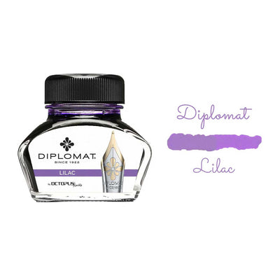 Diplomat Octopus Ink Bottle, Lilac - 30ml 2