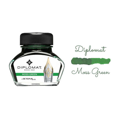 Diplomat Octopus Ink Bottle, Moss Green - 30ml 2