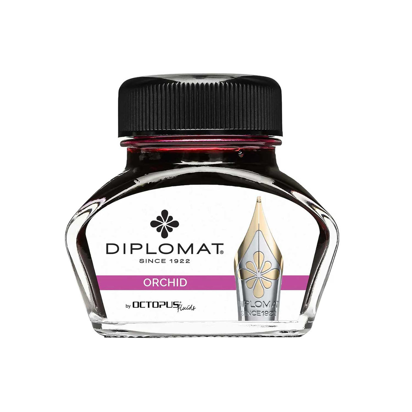 Diplomat Octopus Ink Bottle, Orchid - 30ml 1