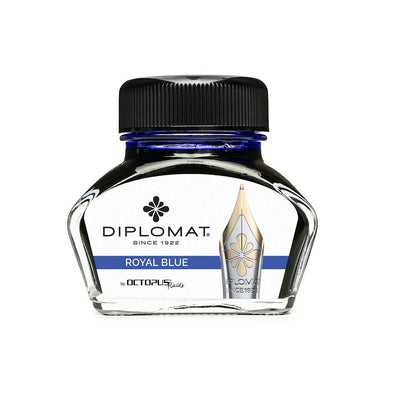 Diplomat Octopus Ink Bottle, Royal Blue - 30ml 1