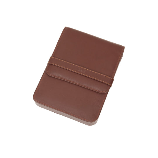 Elan Leather 6 Pen Holder - Brown
