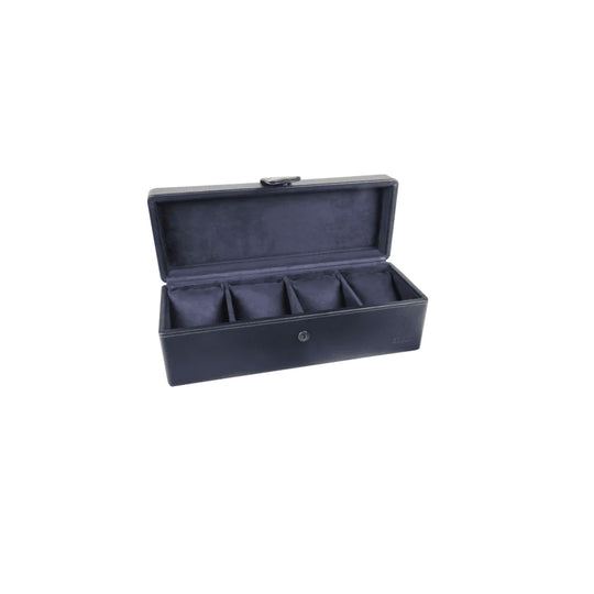 Elan Leather 4 Watch Case - Blue
