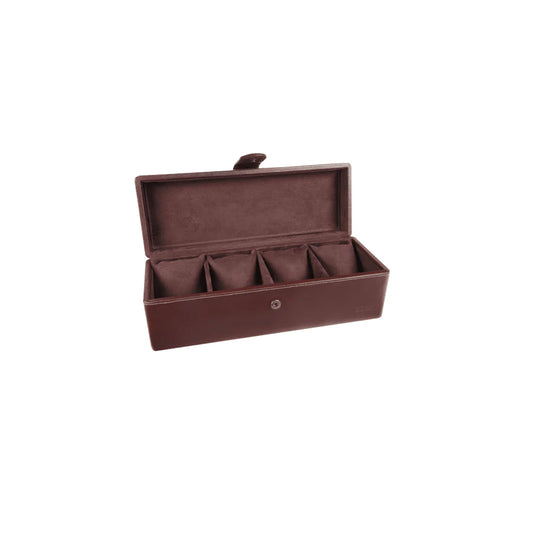 Elan Leather 4 Watch Case - Brown