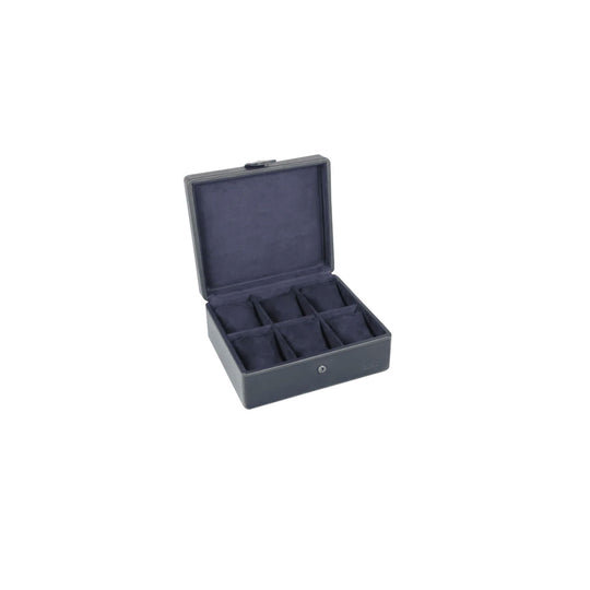 Elan Leather 6 Watch Case - Blue