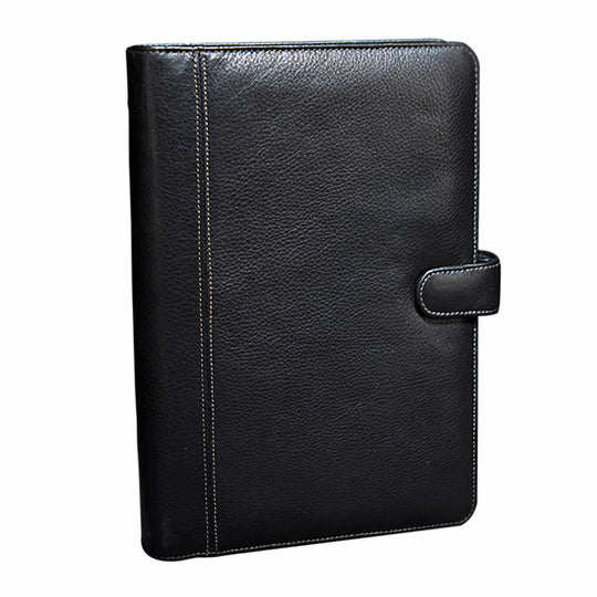 Elan Business Leather Undated Journal, Black - A5+