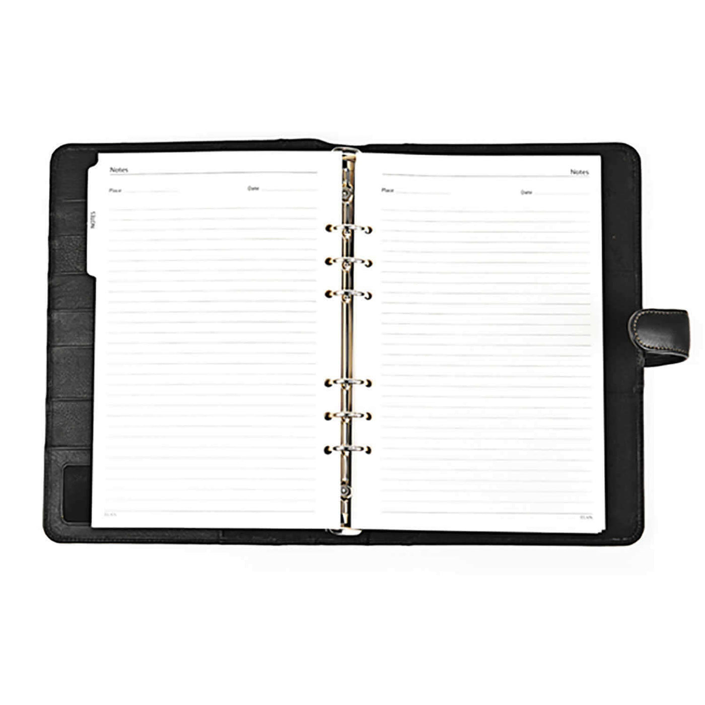 Elan Business Leather Undated Journal, Black - A5+ 2