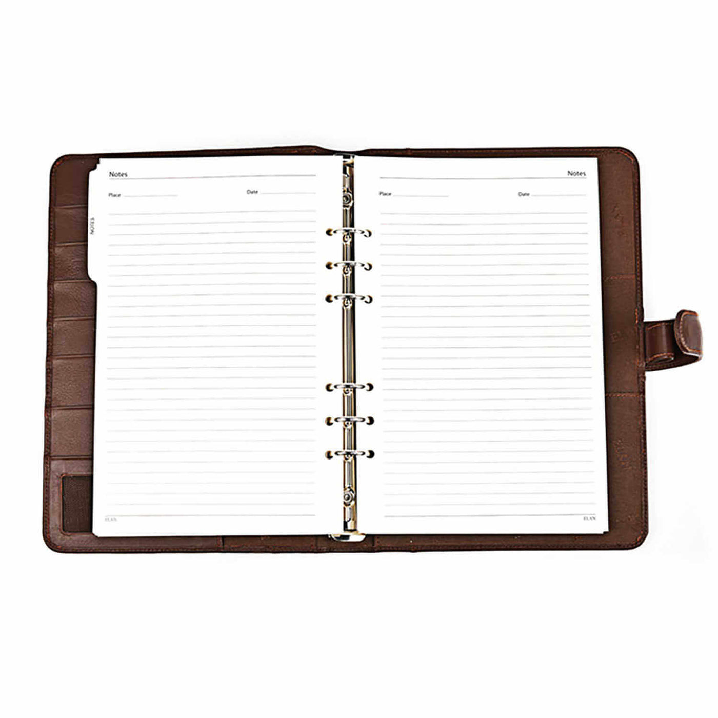 Elan Business Leather Undated Journal, Brown - A5+ 2