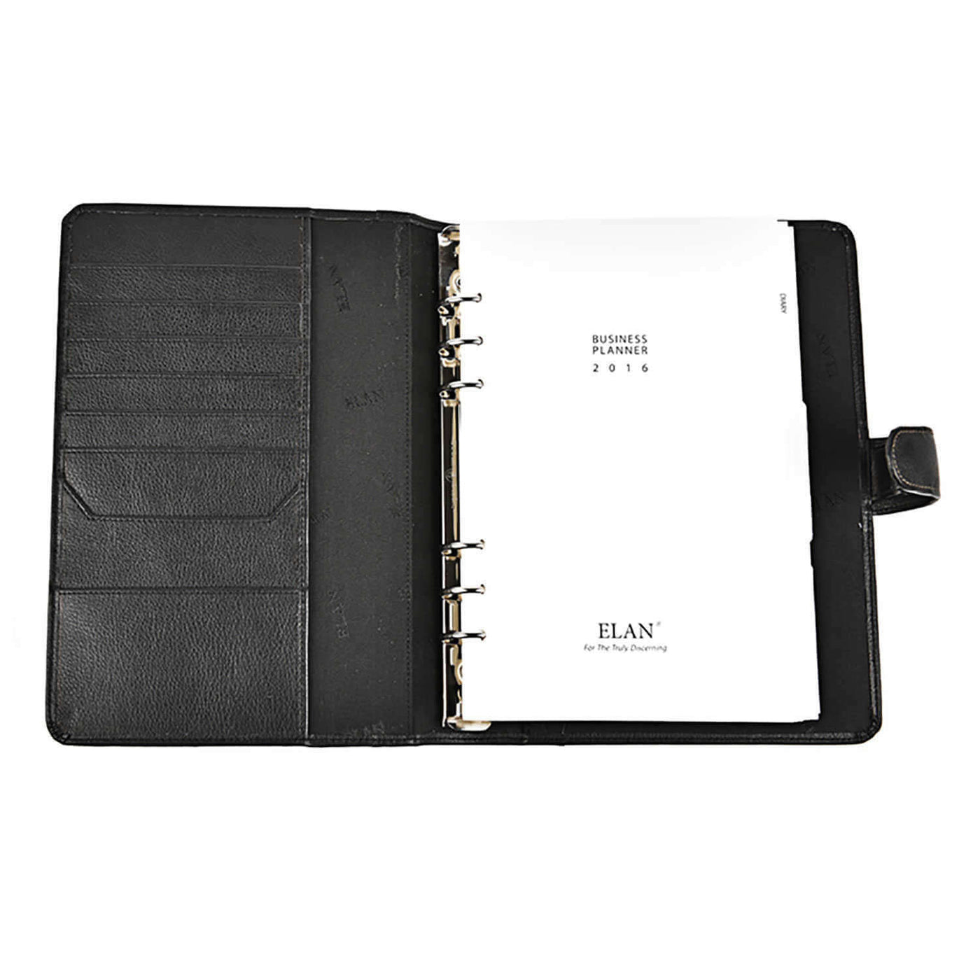 Elan Executive Non Leather Planner Organizer, Black - A5 3