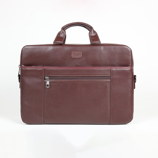 Elan Foam Business Laptop Bag - Brown