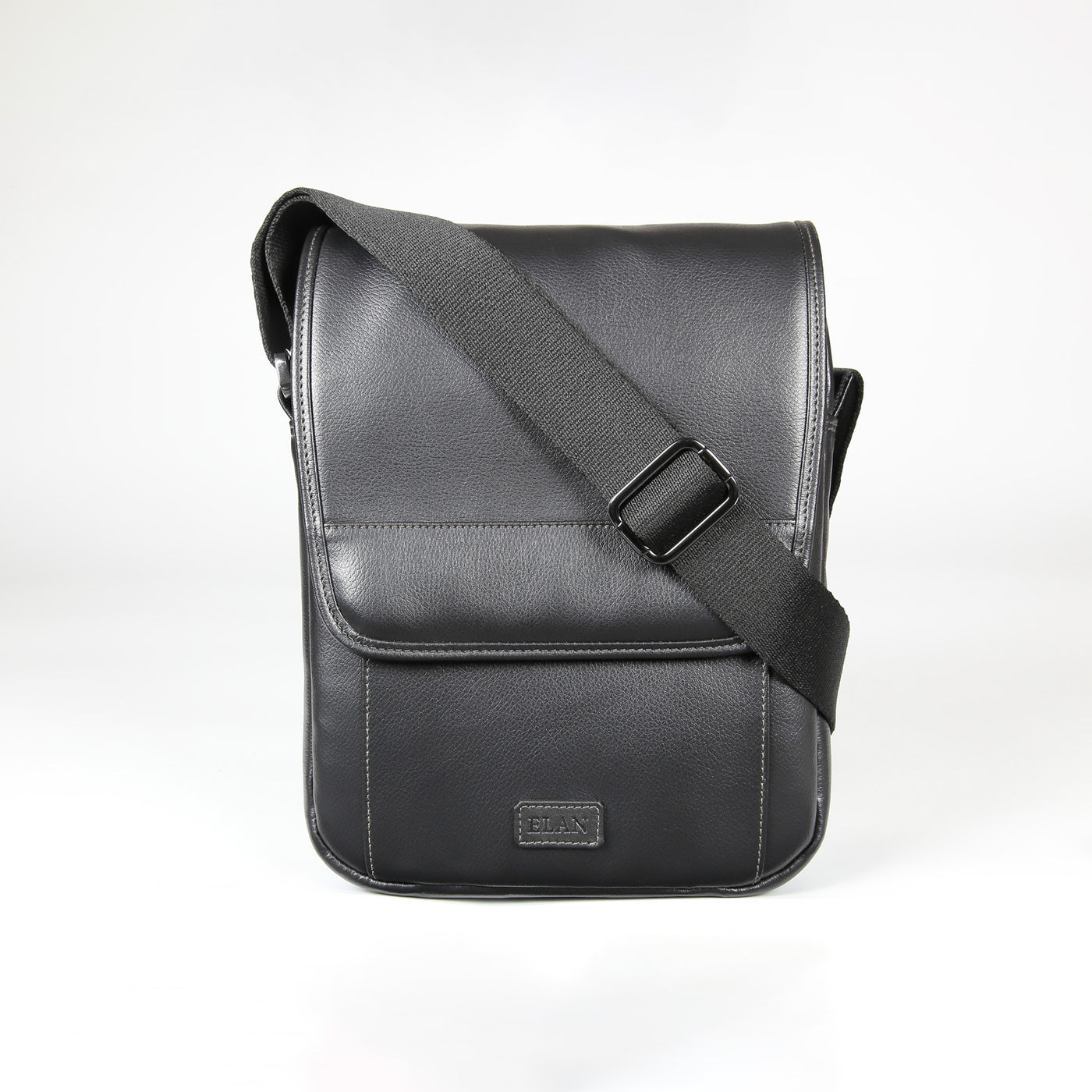 Elan Foam Shoulder Bag with Flap - Black 3