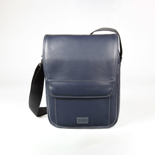 Elan Foam Shoulder Bag with Flap - Blue