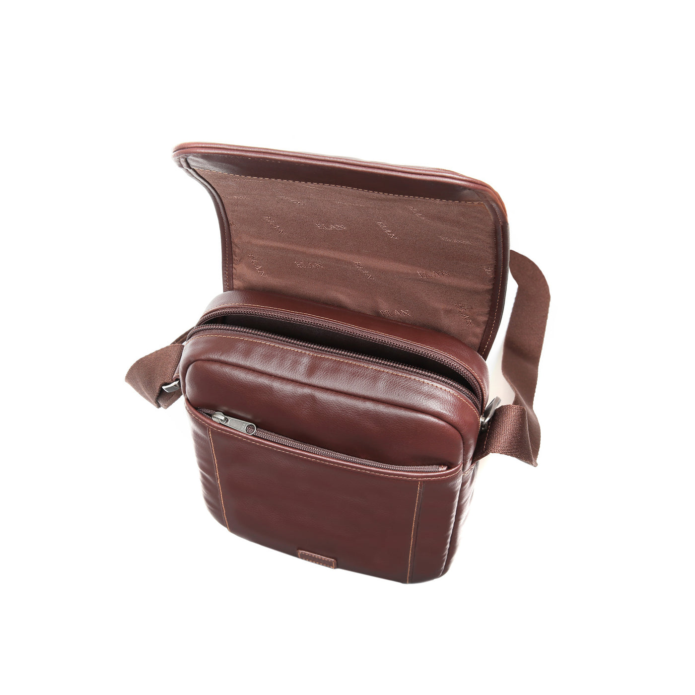 Elan Foam Shoulder Bag with Flap - Brown 7