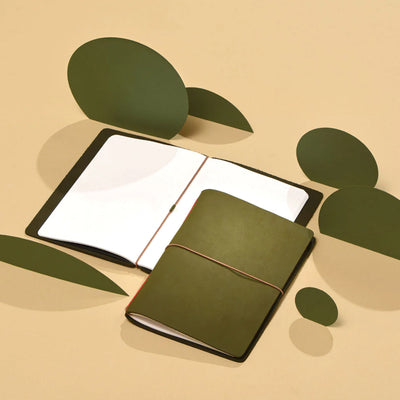 Endless Explorer Refillable Leather Journal - Green