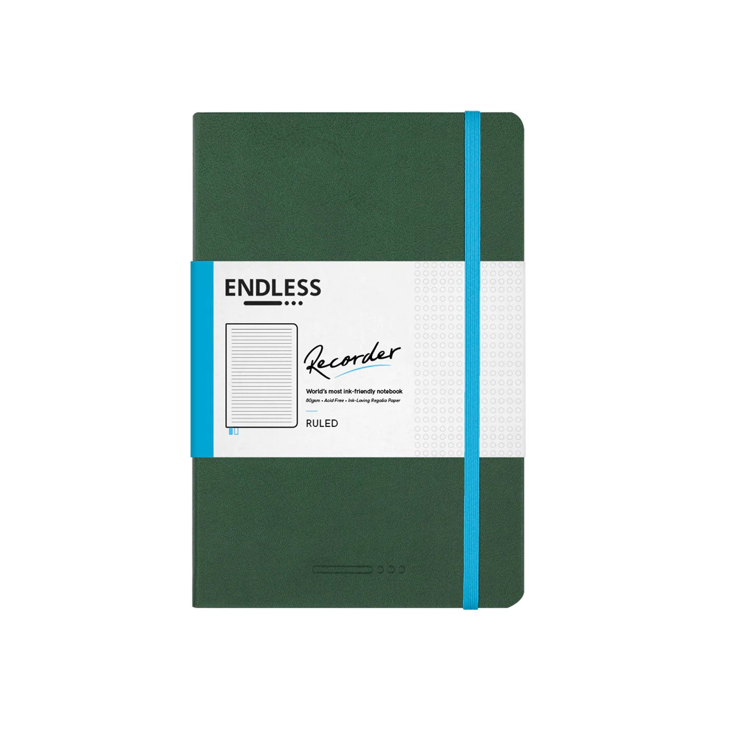 Endless Recorder Forest Canopy Regalia Notebook - A5, Ruled – Makoba