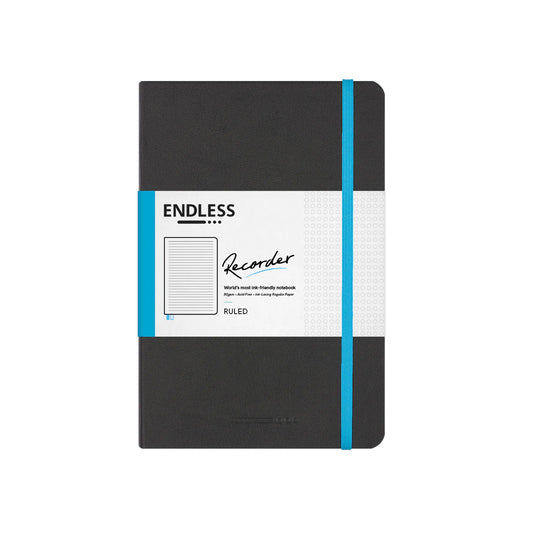 Endless Recorder Infinite Space Black Regalia Notebook - A5, Ruled