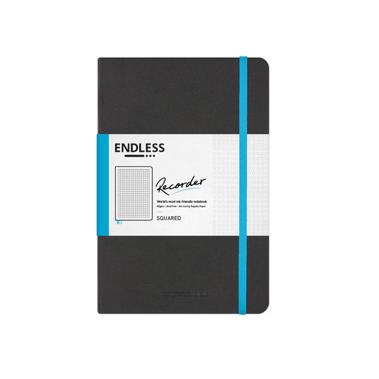 Endless Recorder Infinite Space Black Regalia Notebook - A5, Squared