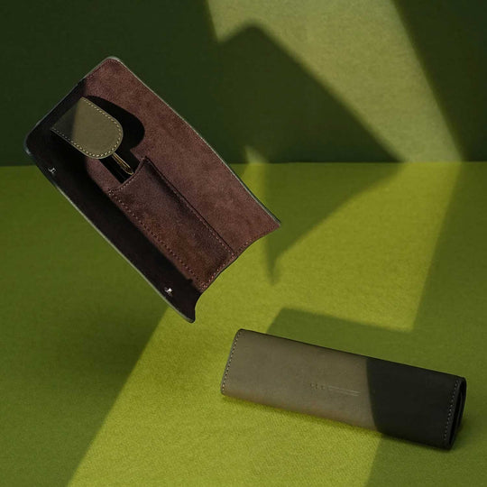 Endless Companion Leather 1 Pen Holder - Green