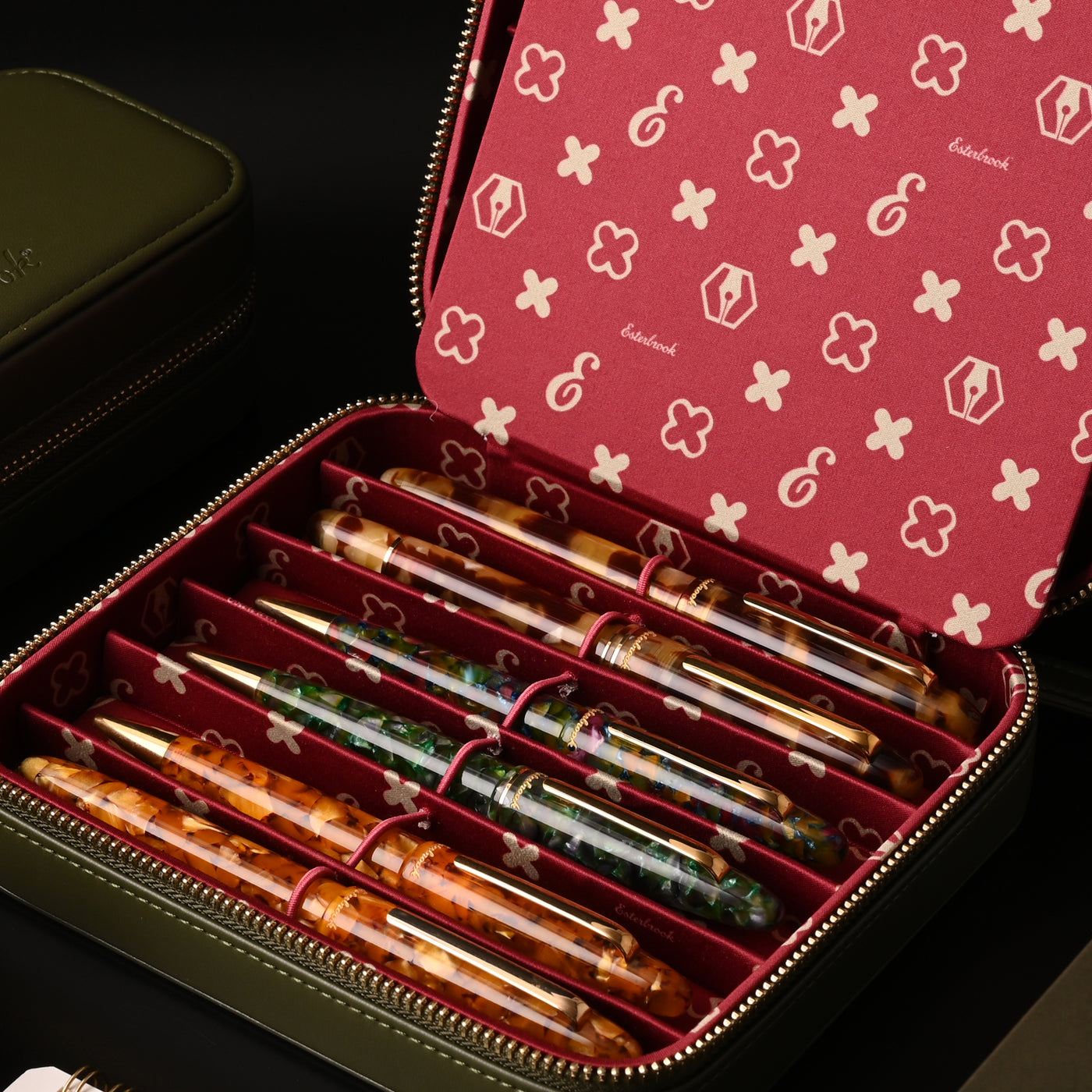 Esterbrook 12 Pen Holder - Moss Green 6