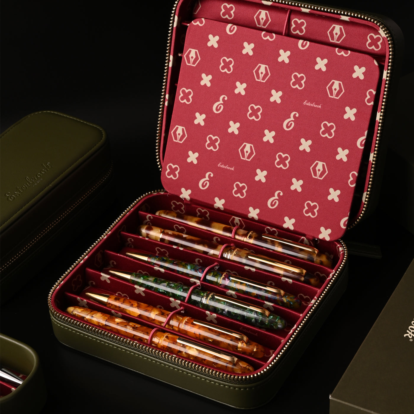 Esterbrook 12 Pen Holder - Moss Green 7