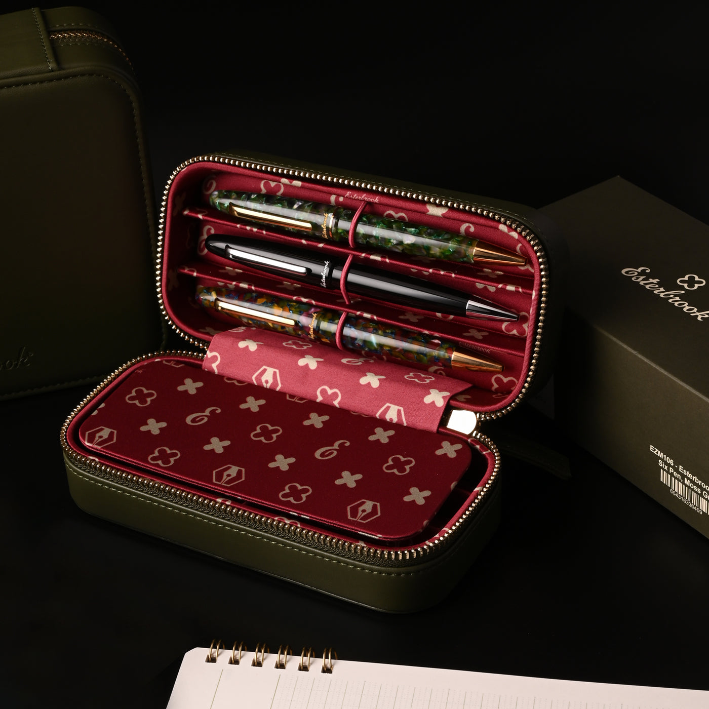 Esterbrook 6 Pen Holder - Moss Green 7