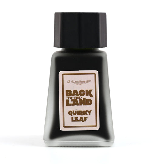 Esterbrook Back to the Land Quirky Leaf Ink Bottle, Green - 30ml