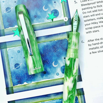 Esterbrook Camden Northern Lights Fountain Pen - Icelandic Green CT (Limited Edition) 2