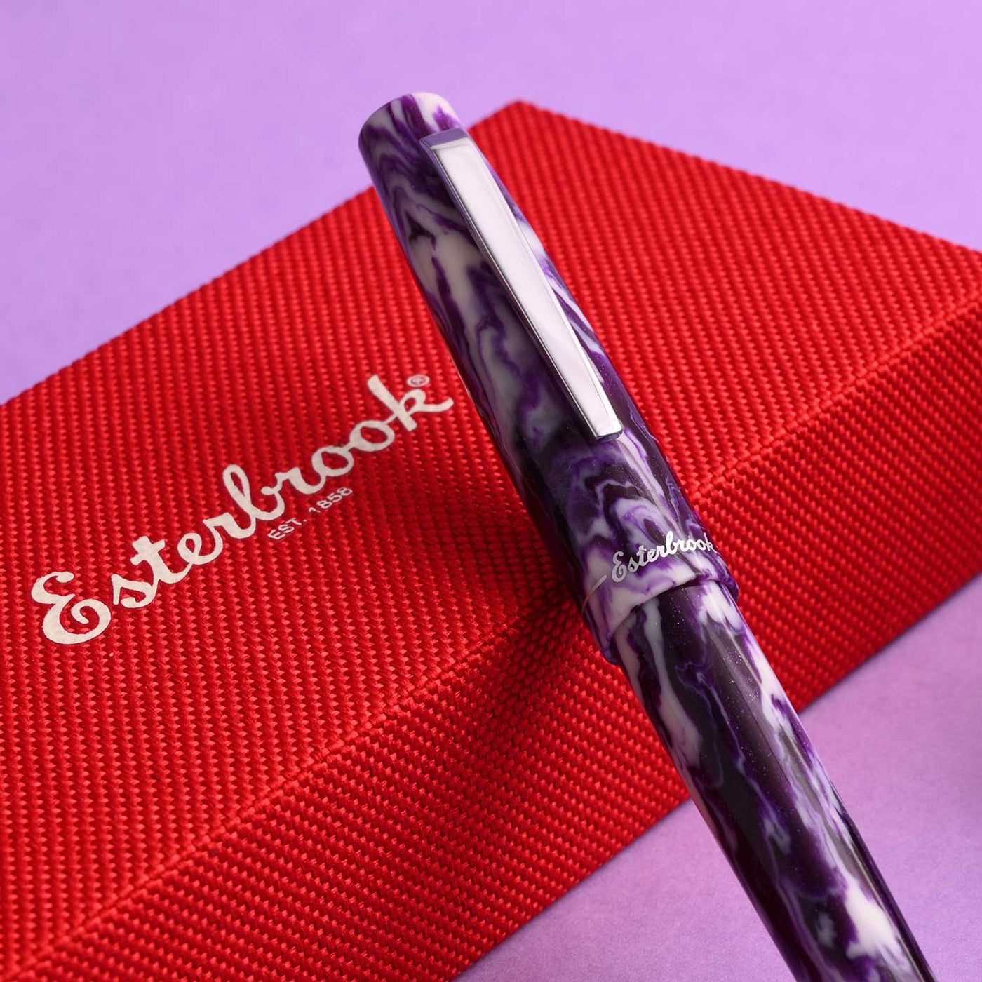 Esterbrook Camden Northern Lights Fountain Pen - Purple Alaska PVD (Limited Edition) 13