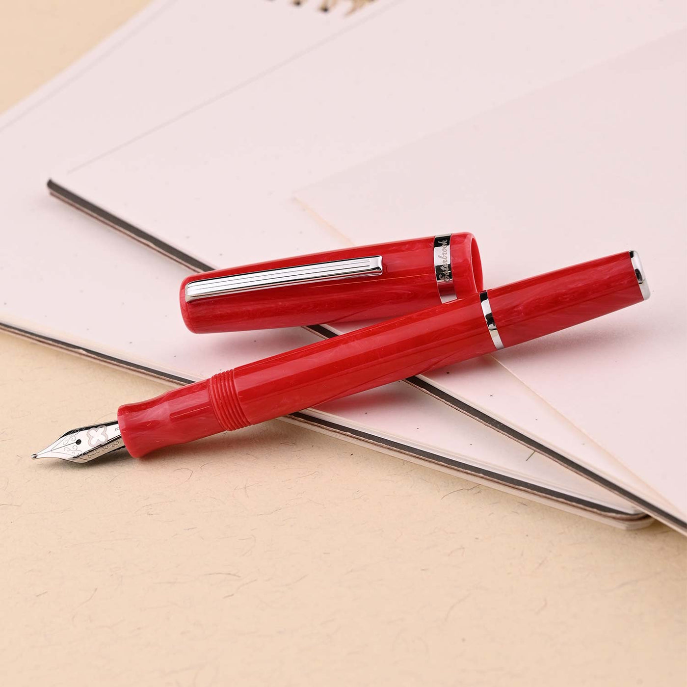 Esterbrook JR Pocket Fountain Pen - Carmin Red CT 8