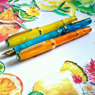 Esterbrook JR Pocket Fountain Pen - Orange Sunset GT 5