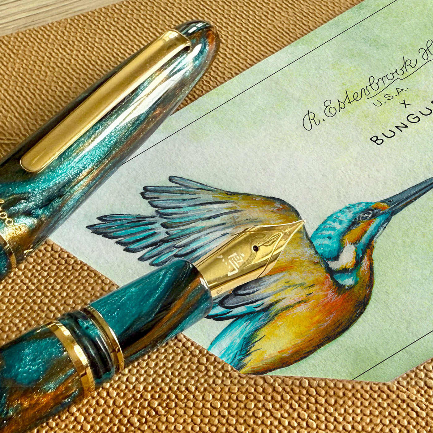 Esterbrook x Bungubox Estie Kingfisher Fountain Pen